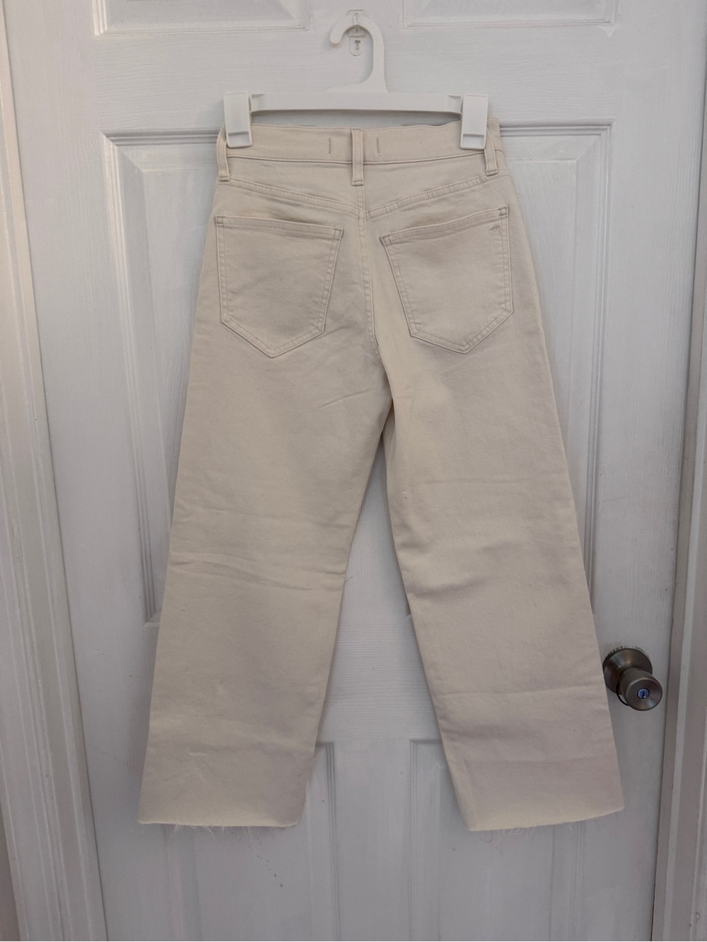 Madewell The Perfect Vintage Wide-Leg Crop Jean - Cream size 23P - Picture 4 of 5